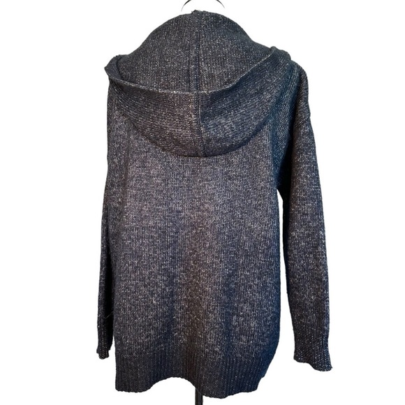 Gap navy hooded open front cardigan size medium. - Picture 3 of 12